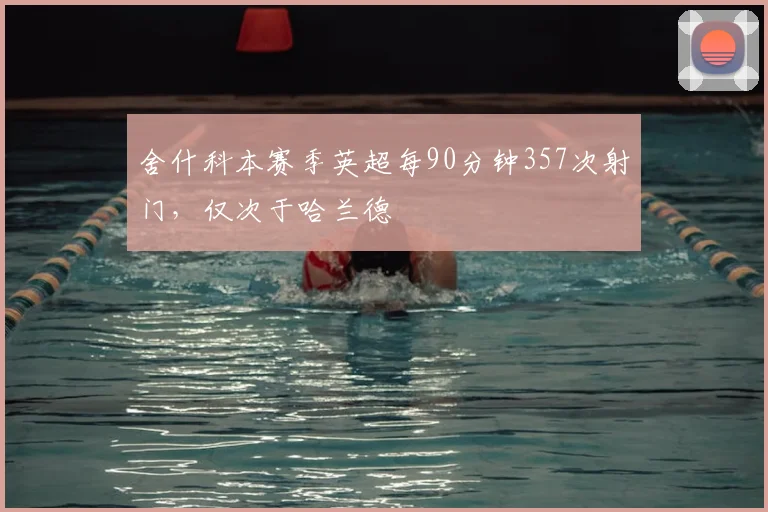 舍什科本赛季英超每90分钟357次射门，仅次于哈兰德
