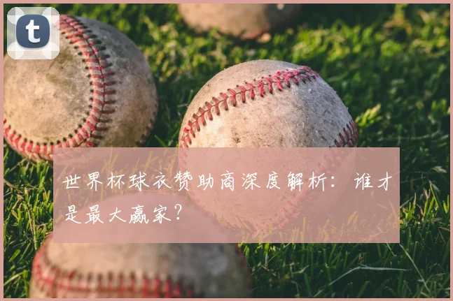 世界杯球衣赞助商深度解析：谁才是最大赢家？