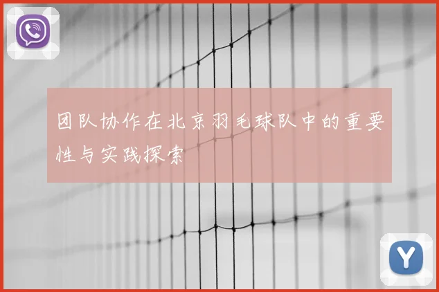 团队协作在北京羽毛球队中的重要性与实践探索
